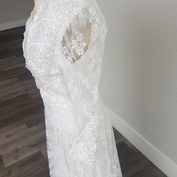 Jessica Mcclintock Gunne Sax Vintage Wedding Dress - Picture 3 of 16